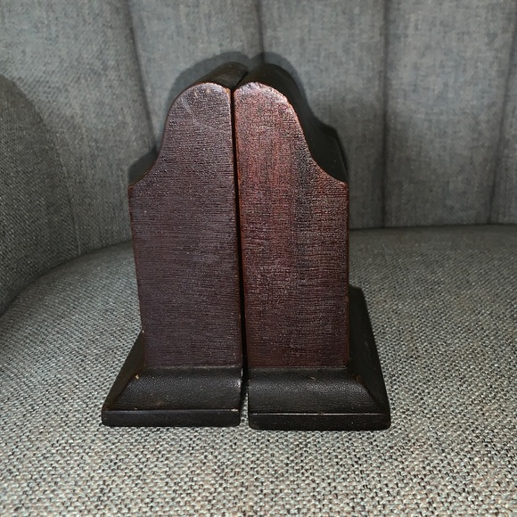 Other - ❤️ VINTAGE BOOKENDS Solid Wood 1 Pair